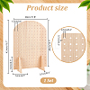 Arch Shaped Wood Earring Organizer Display Stands ODIS-WH0043-103-2