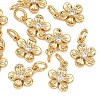 SHEGRACE Valentine's Day Brass Clear Cubic Zirconia Charms XGRQ3P989-577G-1