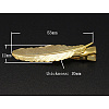 Iron Flat Alligator Hair Clip Findings X-PHAR-B013-G-1