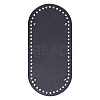 PU Leather Oval Long Bottom for Knitting Bag FIND-WH0032-01A-1