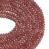Natural Strawberry Quartz Beads Strands G-C280-A18-02-5