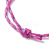 Adjustable Polyester & Spandex Cord Bracelets for Men Women BJEW-JB12092-02-4
