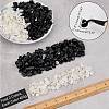 800G 2 Style Natural Quartz Crystal & Obsidian Beads G-CA0001-39-2
