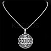 201 Stainless Steel Star of David 12 Constellation Pendant Necklaces LS-NJEW-K283-32P-2