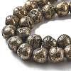 Electroplated Natural Lava Rock Beads Strands G-A251-D01-01J-3