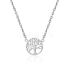 Elegant Stainless Steel Tree of Life Pendant Necklace for Women. AO2762-2-1