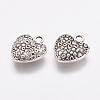 Tibetan Style Alloy Heart Charms X-TIBEP-Q043-180-RS-2