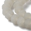 Imitation Jade Solid Color Glass Beads Strands EGLA-A034-J4mm-MD10-4