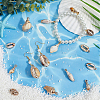40Pcs 10 Styles Acrylic Imitation Shell Pendants OACR-SC0001-95-4