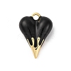 Brass Enamel Pendants KK-Q098-19G-A-1