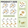 32Pcs 8 Styles 304 Stainless Steel Stud Earring Findings STAS-TA0002-96-3