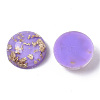 Glitter Translucent Resin Cabochons X-RESI-S364-43A-A05-3
