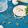 6Pcs 6 Colors Brass Micro Pave Cubic Zirconia Pendants KK-TA0002-10G-8