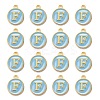 Golden Plated Alloy Enamel Charms ENAM-S118-04F-2