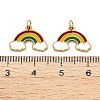 316 Surgical Stainless Steel Enamel Charms STAS-S116-403G-3
