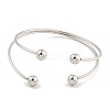 Non-Tarnish 304 Stainless Steel Wrap Cuff Bangle for Women BJEW-P331-17P-2