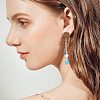 22Pcs 11 Styles Walnut Wood Stud Earring Findings MAK-CJ0001-17-8