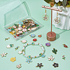 14 Styles Alloy Enamel Pendants ENAM-SC0005-96-3