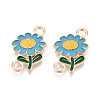Alloy Enamel Connector Charms PALLOY-N181-10KCG-1