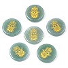 Natural Green Aventurine Cabochons G-S375-005A-1
