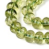 Crackle Transparent Glass Beads Strands GLAA-N074-02B-01-4
