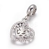 Tarnish Resistant 304 Stainless Steel European Style Dangle Charms LS-OPDL-L013-52P-2
