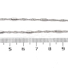 Brass Singapore Chains Necklaces for Women NJEW-D302-04P-3
