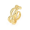Brass Adjustable Cuff Rings for Women RJEW-H256-18G-4