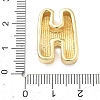 Brass Initial Beads KK-B167-27G-01H-3