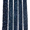 Electroplate Opaque Solid Color Glass Beads Strands EGLA-A044-P2mm-L16-2