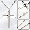 DIY 304 Stainless Steel Nail Cross Pendant Necklace Making Kits DIY-BBC0002-32P-6