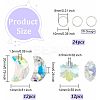 24Pcs 2 Style Glass Rhinestone Pendants GLAA-OC0001-27-2