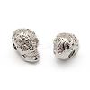 Brass Micro Pave Grade AAA Cubic Zirconia Beads ZIRC-G100-31P-NR-1