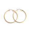 201 Stainless Steel Big Hoop Earrings LS-EJEW-A052-20E-G-1