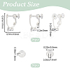24Pcs Brass Screw On Clip-on Earring Findings KK-SP0001-20P-2