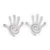 201 Stainless Steel Connector Charms STAS-I364-08P-1