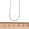 304 Stainless Steel Round Ball Snake Chain Necklaces for Women NJEW-K288-01GP-4