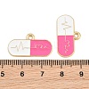 Medical Theme Alloy Enamel Pendants AL-CBA2919-03G-08B-3