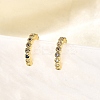 Brass Micro Pave Cubic Zirconia Cuff Earrings ZIRC-H109-06G-4
