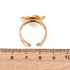 304 Stainless Steel with Enamel Cuff Rings for Women RJEW-Z116-01G-06-3