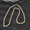 Brass Micro Pave Cubic Zirconia Geometric Tennis Necklaces NJEW-C121-02B-G-2