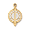 304 Stainless Steel Enamel Pendants STAS-U039-07G-1