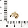Brass Micro Pave Cubic Zirconia Pendants KK-Q035-06G-3