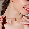 4Pcs Brass Micro Pave Cubic Zirconia Pendants KK-LP0002-12-3