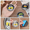 3Pcs 3 Styles Round Aluminum Car Decorative Stickers DIY-UN0005-42-4