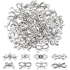 80Pcs 8 Styles Tibetan Style Zinc Alloy Connector Charms FIND-DC0007-21-1