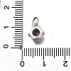 Brass Pave Cubic Zirconia Pendants KK-V002-23P-05-3