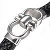 Men's Braided Leather Cord Bracelets BJEW-H559-15E-2