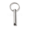 304 Stainless Steel Anxiety Breathing Whistle Keychains KEYC-P013-01P-1