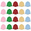 20Pcs 5 Colors Food Grade Eco-Friendly Silicone Focal Beads SIL-CJ0002-08-1